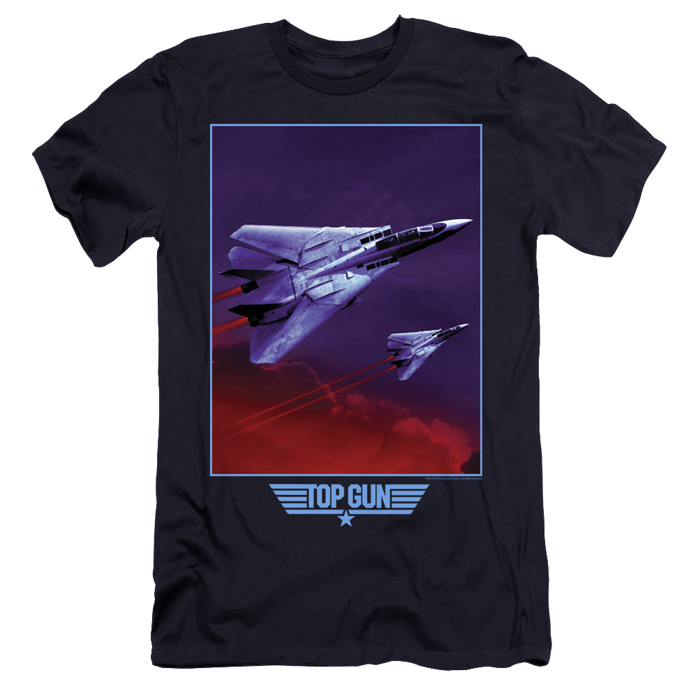 Top Gun Clouds - Men's Premium Slim Fit T-Shirt Men's Premium Slim Fit T-Shirt Top Gun
