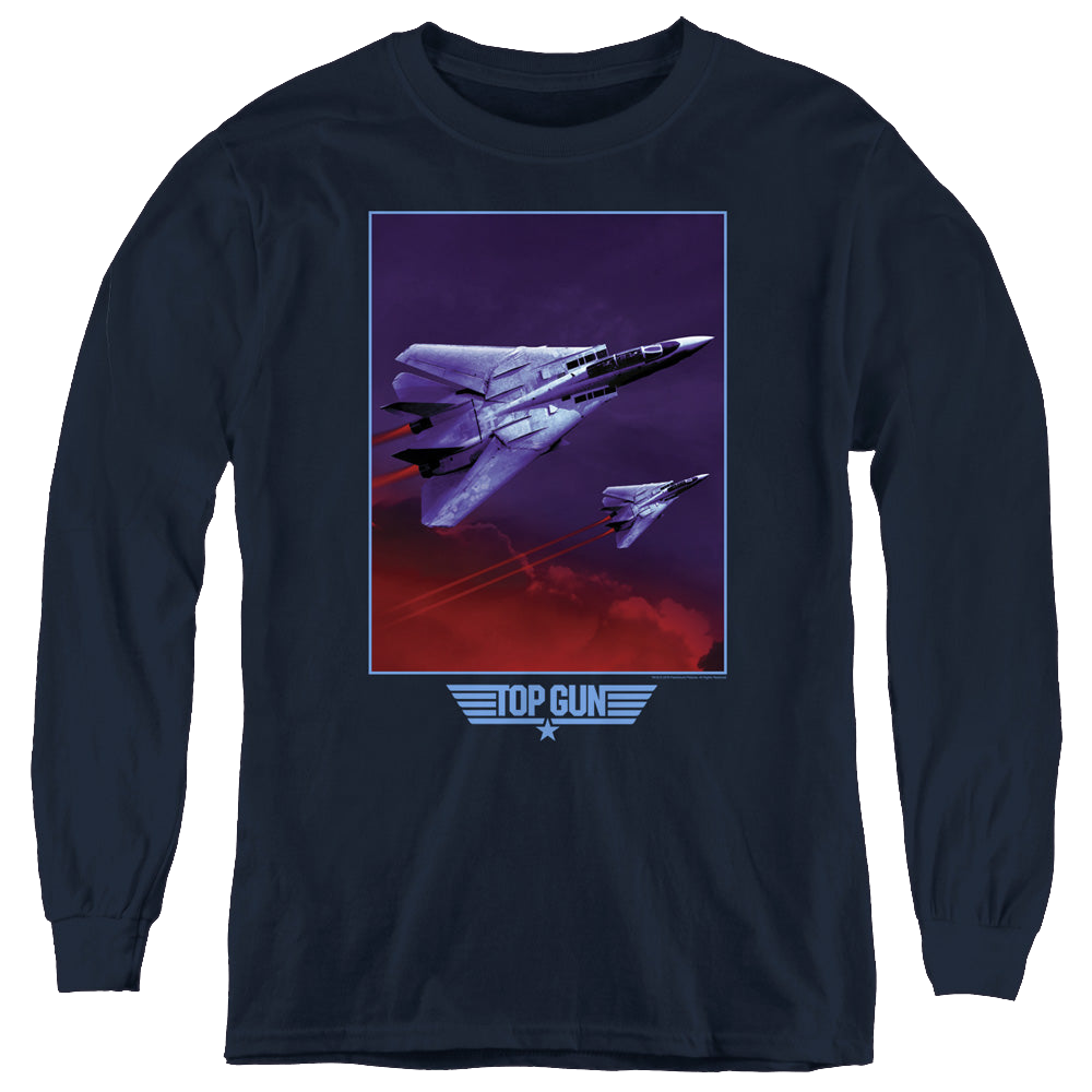 Top Gun Clouds - Youth Long Sleeve T-Shirt Youth Long Sleeve T-Shirt Top Gun