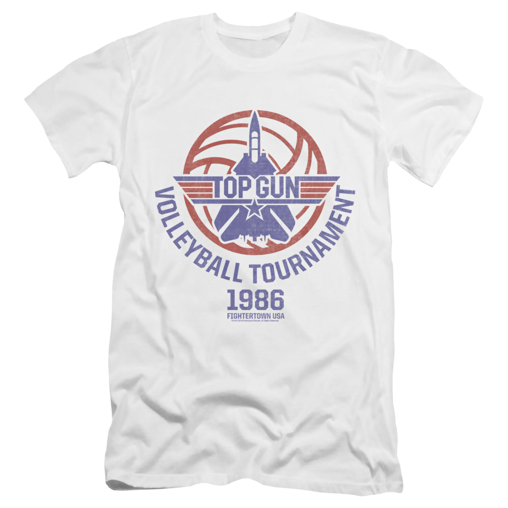 Top Gun Volleyball Tournament - Men's Premium Slim Fit T-Shirt Men's Premium Slim Fit T-Shirt Top Gun