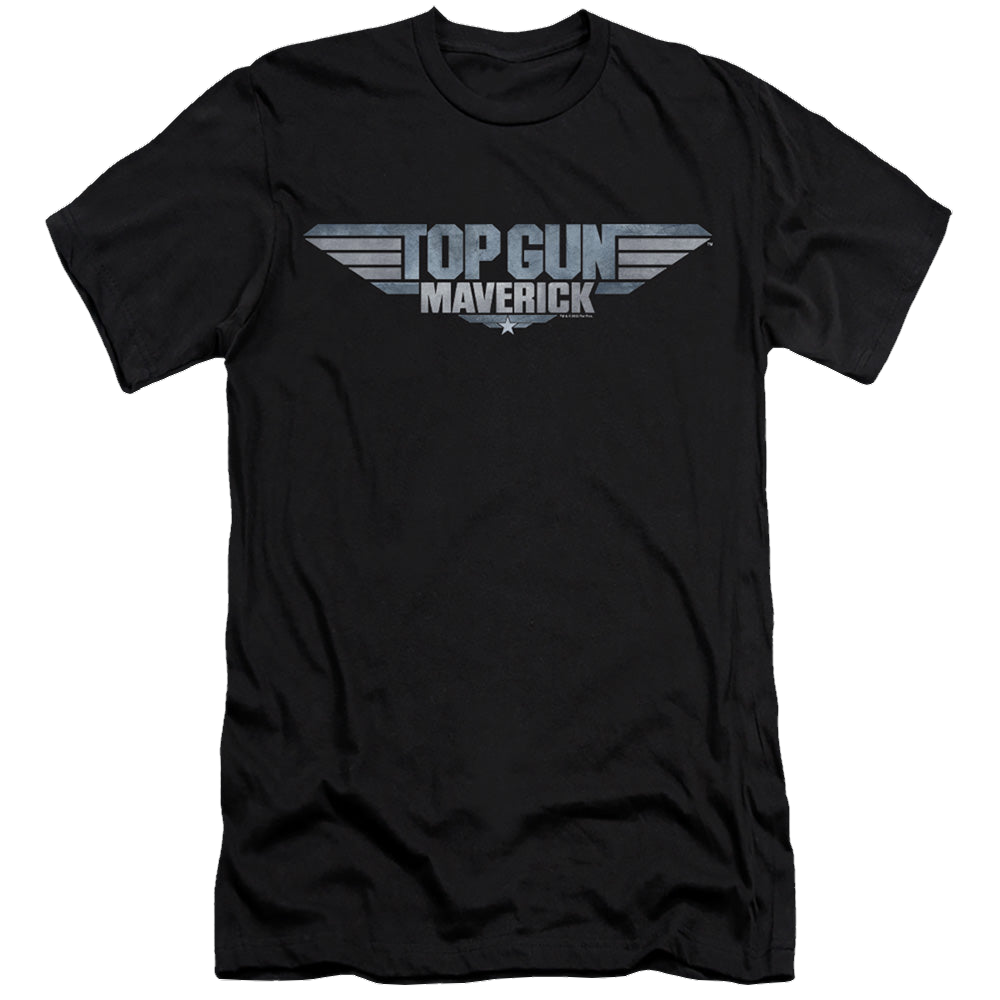 Top Gun Maverick Maverick Logo - Men's Premium Slim Fit T-Shirt Men's Premium Slim Fit T-Shirt Top Gun