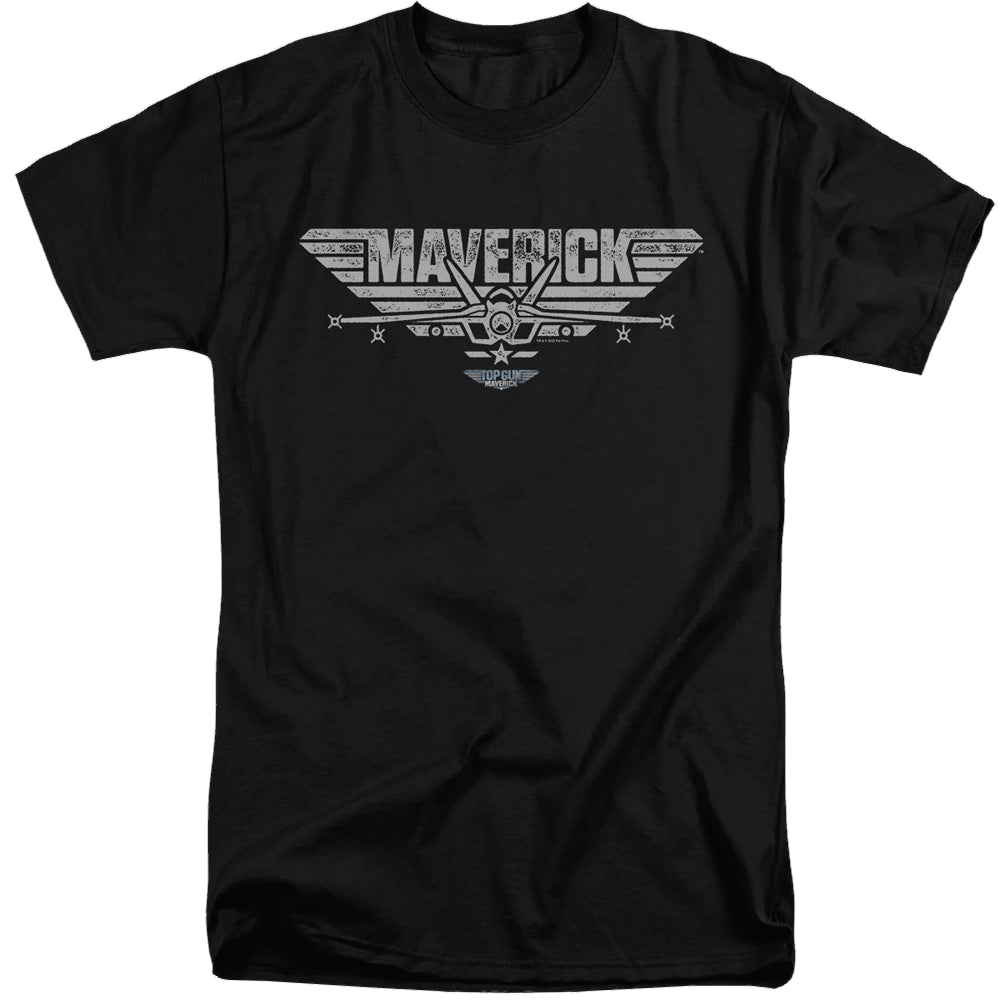 Top Gun Maverick Maverick Plane Logo - Men's Tall Fit T-Shirt Men's Tall Fit T-Shirt Top Gun