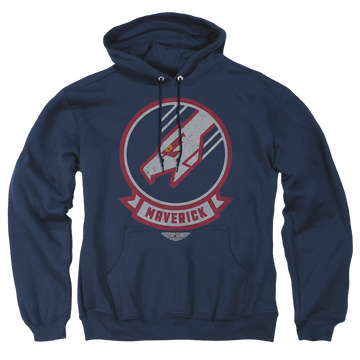 Navy pullover hoodie with Top Gun Maverick Call Sign graphic
