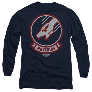 Navy men's long sleeve t-shirt with Top Gun Maverick Call Sign graphic