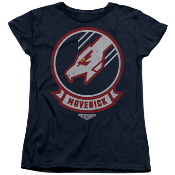 Navy women's t-shirt with Top Gun Maverick Call Sign graphic