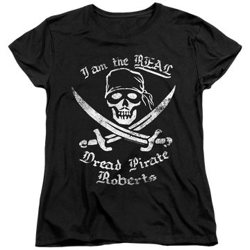 Black women's t-shirt with The Princess Bride The Real Dpr graphic