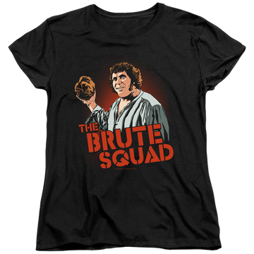 Black women's t-shirt with The Princess Bride Brute Squad graphic