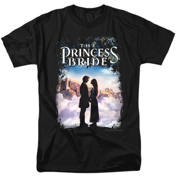 Black men's regular fit t-shirt with The Princess Bride Storybook Love graphic