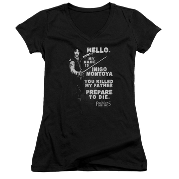 Princess Bride, The Hello Again - Juniors V-Neck T-Shirt Juniors V-Neck T-Shirt The Princess Bride