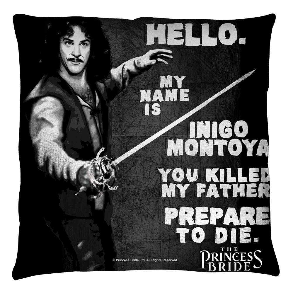 Princess Bride Hello Again Throw Pillow Throw Pillows The Princess Bride