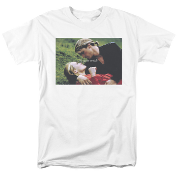 White men's regular fit t-shirt with The Princess Bride As You Wish graphic