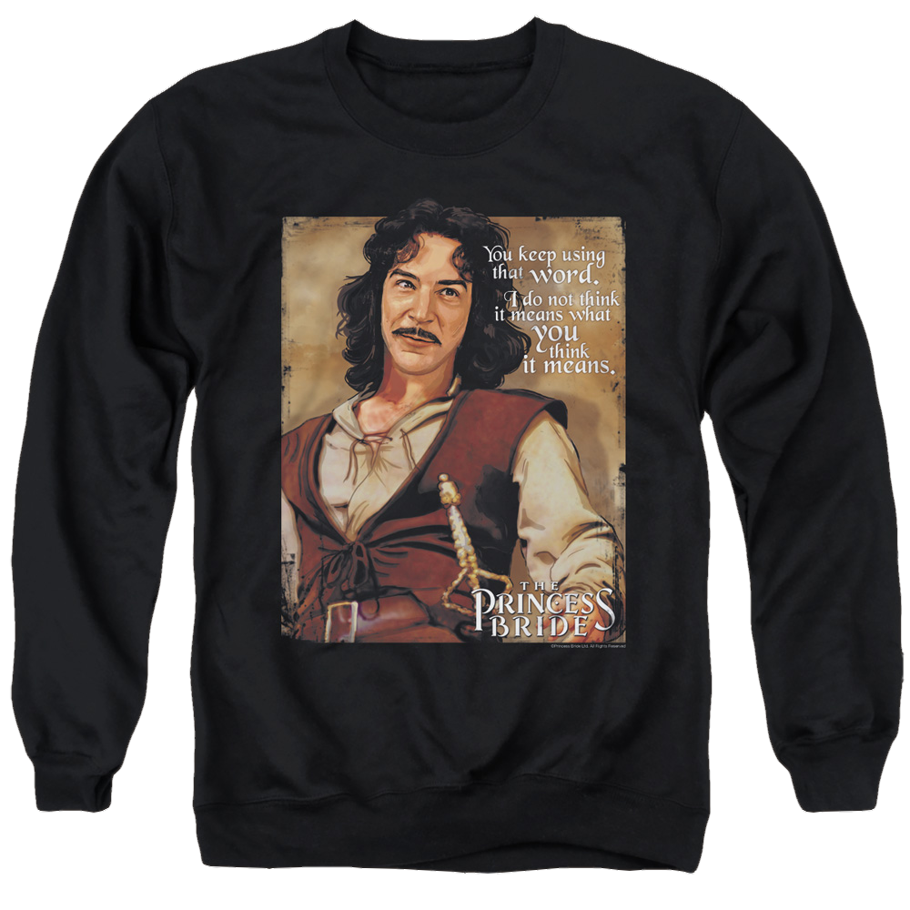 Princess Bride, The Word - Men's Crewneck Sweatshirt Men's Crewneck Sweatshirt The Princess Bride