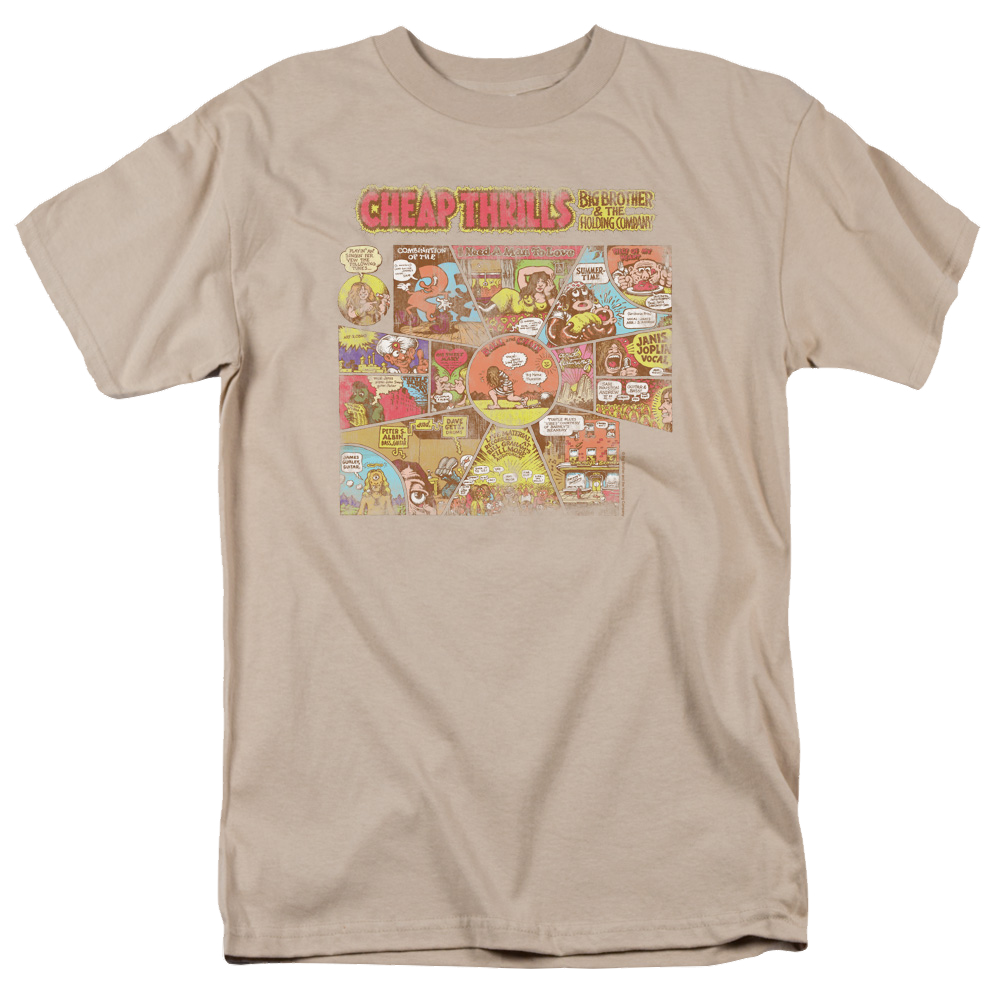 Big Brother and the Holding Company Cheap Thrills - Men's Regular Fit T-Shirt Men's Regular Fit T-Shirt Big Brother And The Holding Company