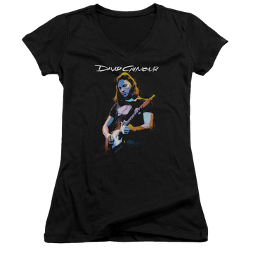 David Gilmour Guitar Gilmour - Juniors V-Neck T-Shirt Juniors V-Neck T-Shirt David Gilmour