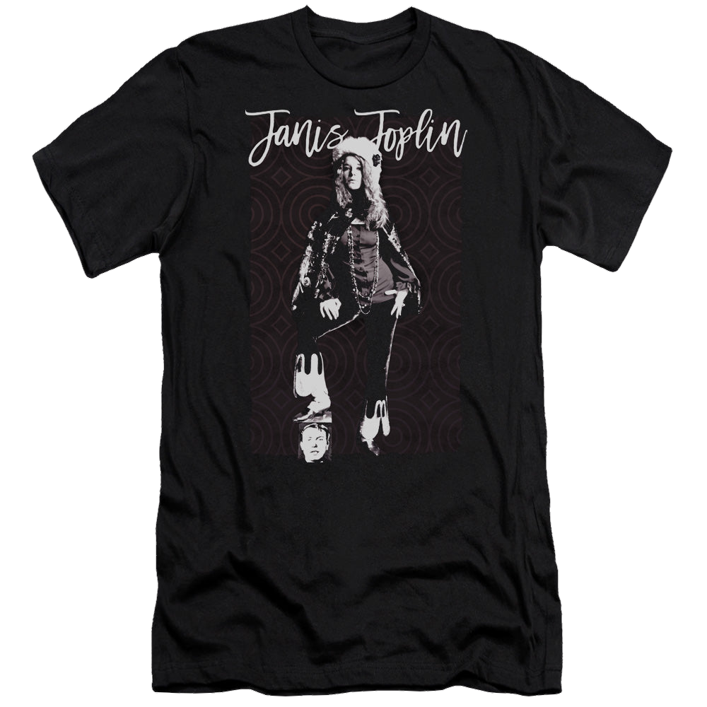 Janis Joplin Minimal J - Men's Premium Slim Fit T-Shirt Men's Premium Slim Fit T-Shirt Janis Joplin