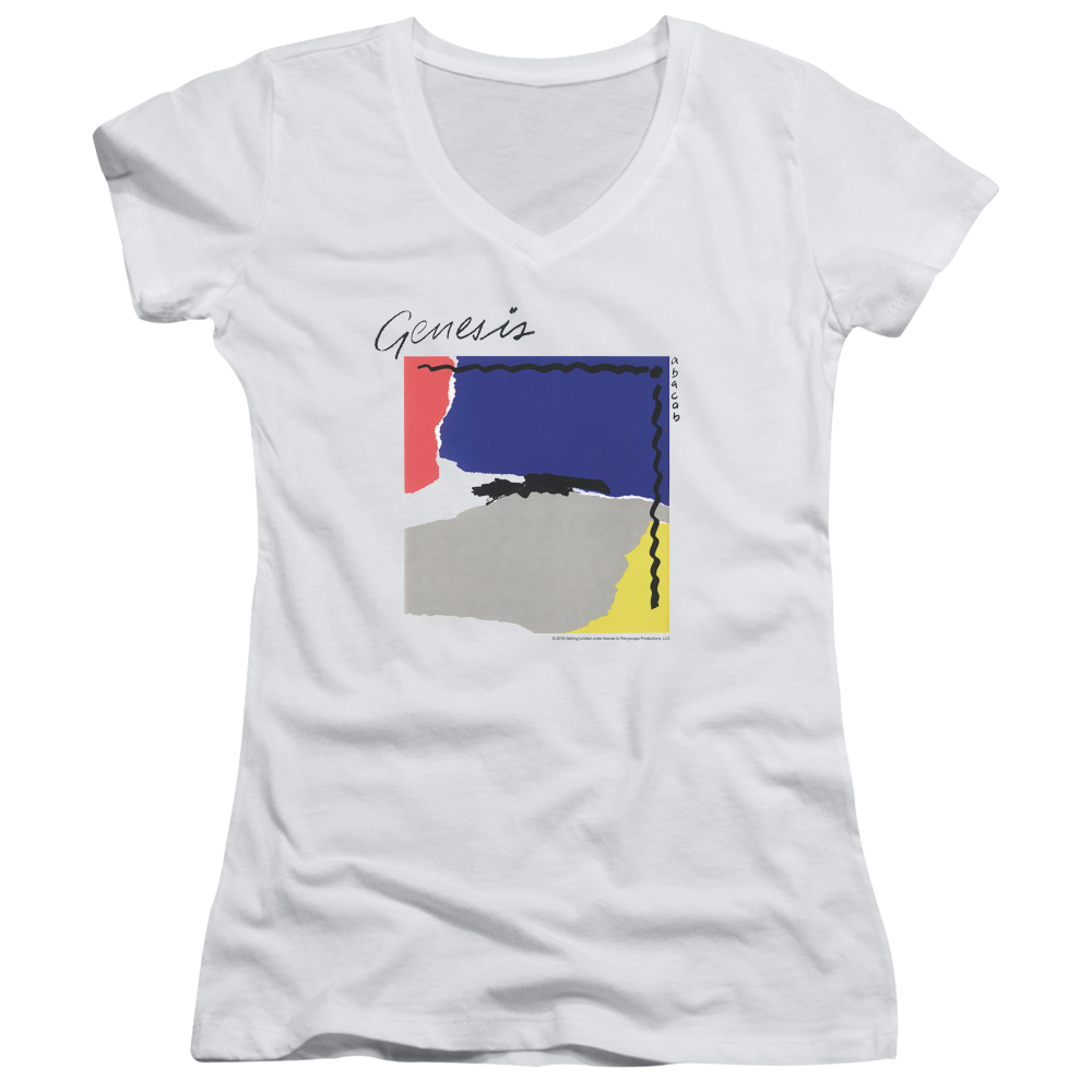 Genesis Abacab - Juniors V-Neck T-Shirt Juniors V-Neck T-Shirt Genesis