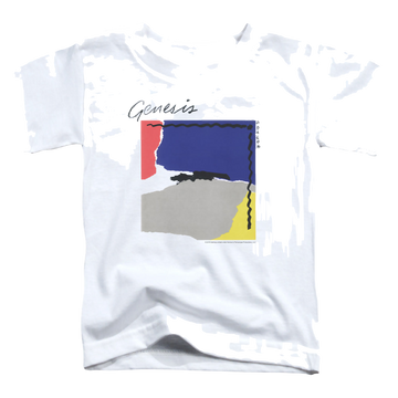 White kid's t-shirt for ages 4 to 7 with Genesis Abacab graphic