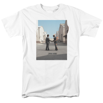 White men's regular fit t-shirt with Pink Floyd Wish You Were Here graphic