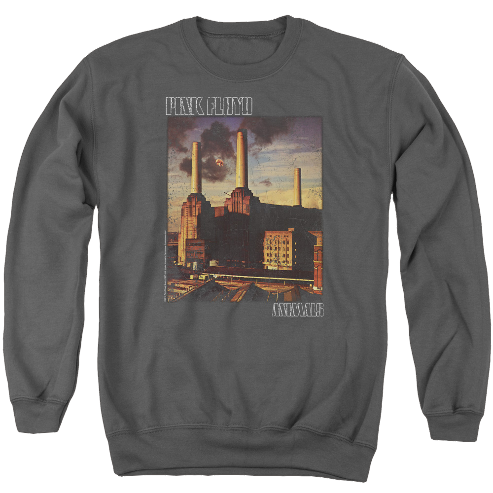 Pink Floyd Faded Animals Men's Crewneck Sweatshirt Men's Crewneck Sweatshirt Pink Floyd