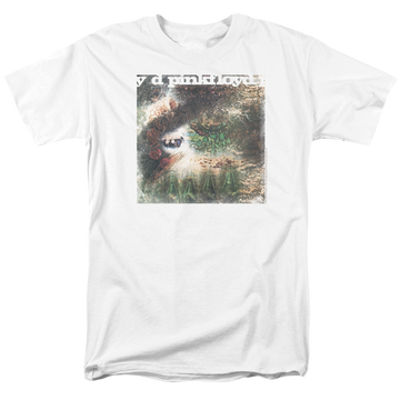 White men's regular fit t-shirt with Pink Floyd Saucerful Of Secrets graphic