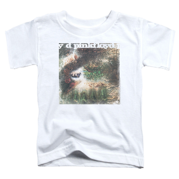 White toddler t-shirt with Pink Floyd Saucerful Of Secrets graphic