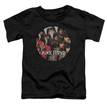 Black toddler t-shirt with Pink Floyd Piper graphic