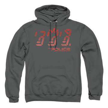 Charcoal pullover hoodie with The Police Ghost In The Machine graphic