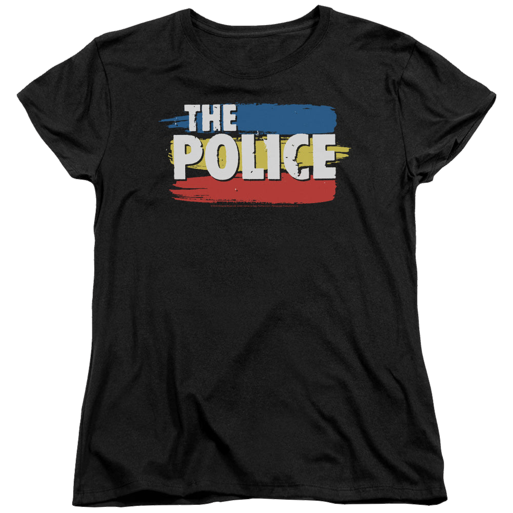 The Police Three Stripes Logo - Women's T-Shirt Women's T-Shirt The Police