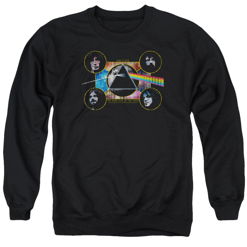 Pink Floyd Dark Side Heads Men's Crewneck Sweatshirt Men's Crewneck Sweatshirt Pink Floyd
