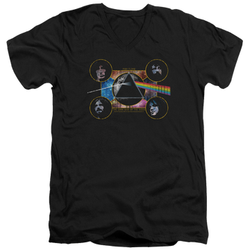 Pink Floyd Dark Side Heads Men's V-Neck T-Shirt Men's V-Neck T-Shirt Pink Floyd