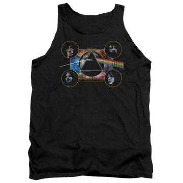 Black men's tank with Pink Floyd Dark Side Heads graphic