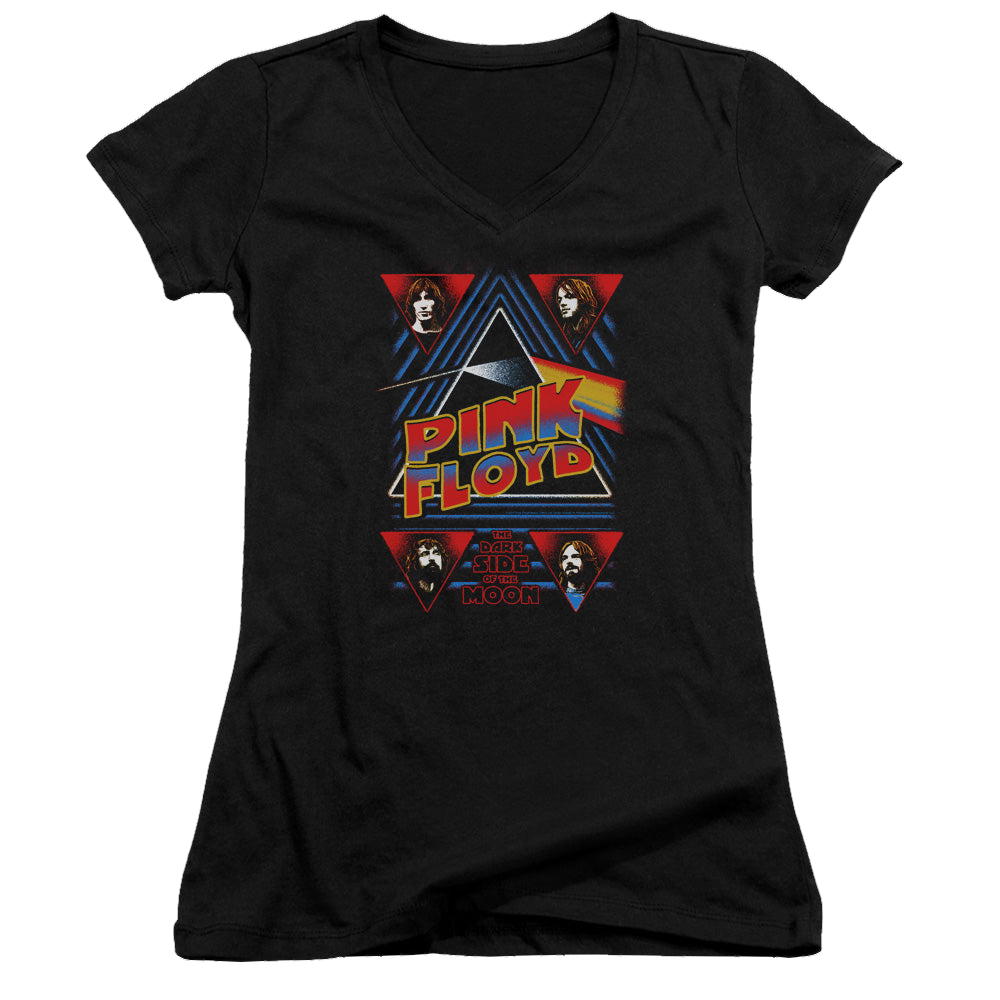 Pink Floyd Dark Side - Juniors V-Neck T-Shirt Juniors V-Neck T-Shirt Pink Floyd