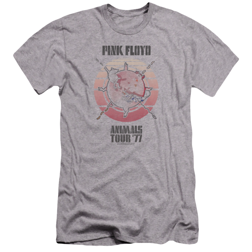 Pink Floyd Animals Tour 77 - Men's Premium Slim Fit T-Shirt Men's Premium Slim Fit T-Shirt Pink Floyd