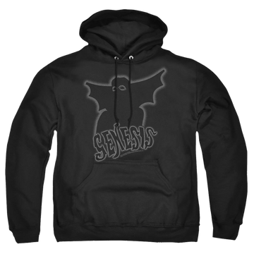 Black pullover hoodie with Genesis Watcher Of The Skies graphic