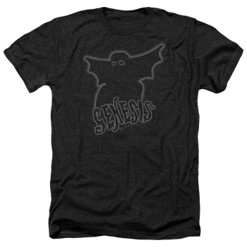 Charcoal men's heather t-shirt with Genesis Watcher Of The Skies graphic