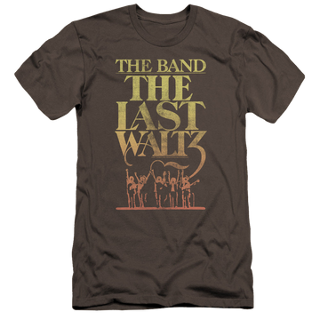 Charcoal men's premium slim fit t-shirt with The Band The Last Waltz graphic