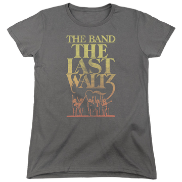 Charcoal women's t-shirt with The Band The Last Waltz graphic
