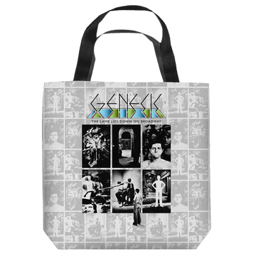 Genesis Lamb Lies Down On Broadway tote bag