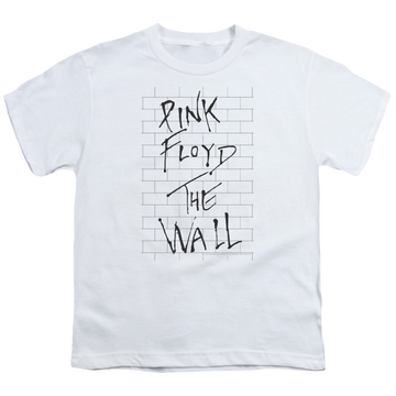White youth t-shirt for ages 8 to 12 with Roger Waters The Wall 2 graphic