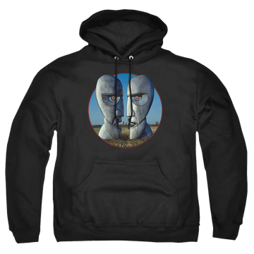 Black pullover hoodie with Pink Floyd Division Bell Cover graphic