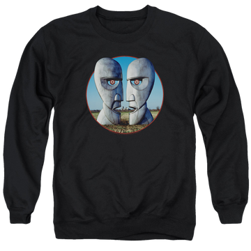 Black men's crewneck sweatshirt with Pink Floyd Division Bell Cover graphic
