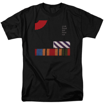 Black men's regular fit t-shirt with Pink Floyd The Final Cut graphic