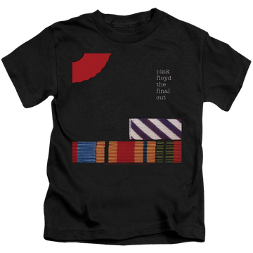 Black kid's t-shirt for ages 4 to 7 with Pink Floyd The Final Cut graphic