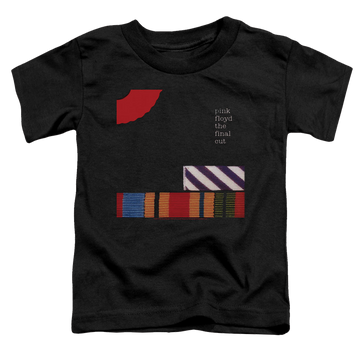 Black toddler t-shirt with Pink Floyd The Final Cut graphic