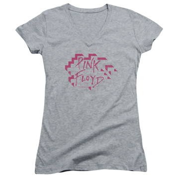 Roger Waters Wall Logo - Juniors V-Neck T-Shirt Juniors V-Neck T-Shirt Roger Waters