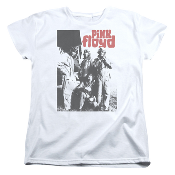 White women's t-shirt with Pink Floyd Point Me At The Sky graphic