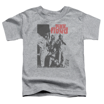 Athletic heather toddler t-shirt with Pink Floyd Point Me At The Sky graphic
