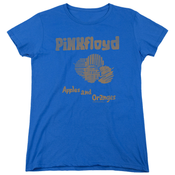 Royal women's t-shirt with Pink Floyd Apples And Oranges graphic