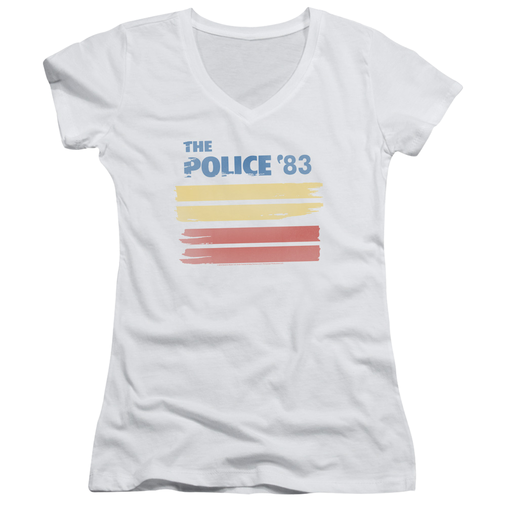 The Police 83 - Juniors V-Neck T-Shirt Juniors V-Neck T-Shirt The Police