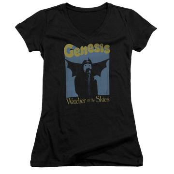 Genesis Watcher Of The Skies - Juniors V-Neck T-Shirt Juniors V-Neck T-Shirt Genesis