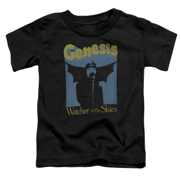 Black toddler t-shirt with Genesis Watcher Of The Skies graphic